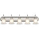 Compana 5 Light 36 inch Satin Nickel Bathroom Vanity Light Wall Light